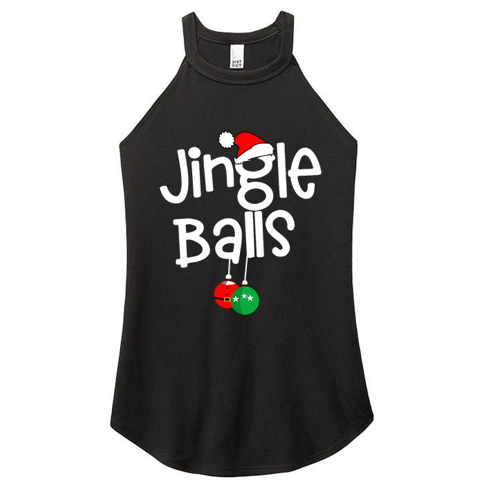 Jingle Balls Tinsel Tits Funny Matching Couple Chestnuts Women's Perfect Tri Rocker Tank