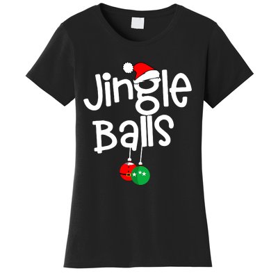 Jingle Balls Tinsel Tits Funny Matching Couple Chestnuts Women's T-Shirt