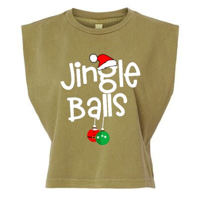 Jingle Balls Tinsel Tits Funny Matching Couple Chestnuts Garment-Dyed Women's Muscle Tee