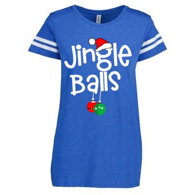 Jingle Balls Tinsel Tits Funny Matching Couple Chestnuts Enza Ladies Jersey Football T-Shirt