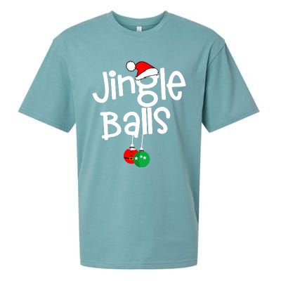 Jingle Balls Tinsel Tits Funny Matching Couple Chestnuts Sueded Cloud Jersey T-Shirt