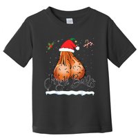 Jingle Balls Tinsel Tits Funny Christmas Matching Couple Sexy Joke Naughty Toddler T-Shirt