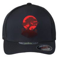 Japanese Bonsai Tree Scene Flexfit Unipanel Trucker Cap