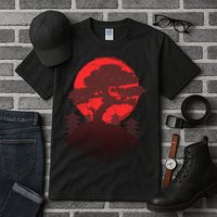 Japanese Bonsai Tree Scene Tall T-Shirt