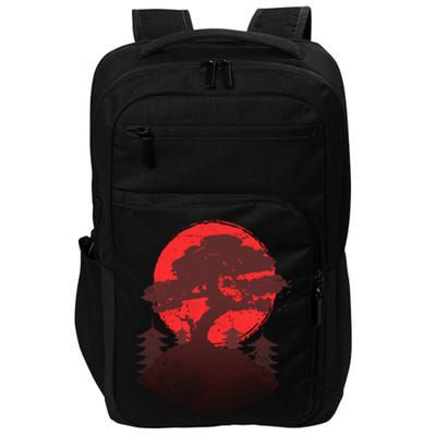 Japanese Bonsai Tree Scene Impact Tech Backpack