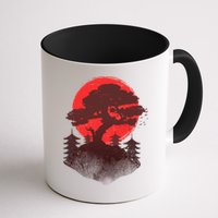 Japanese Bonsai Tree Scene Mug