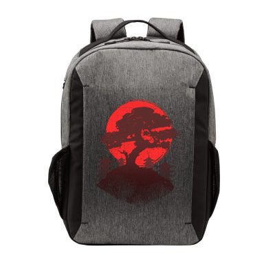 Japanese Bonsai Tree Scene Vector Backpack