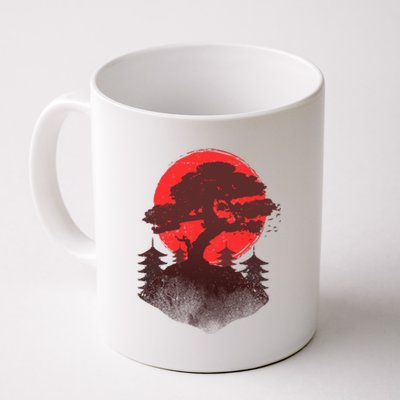 Japanese Bonsai Tree Scene Coffee Mug