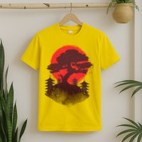 Japanese Bonsai Tree Scene T-Shirt