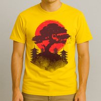 Japanese Bonsai Tree Scene T-Shirt