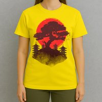 Japanese Bonsai Tree Scene T-Shirt