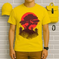 Japanese Bonsai Tree Scene T-Shirt
