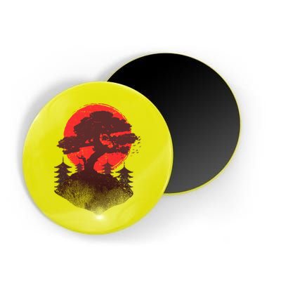 Japanese Bonsai Tree Scene Magnet