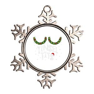 Jingle Balls Tinsel Tits Chestnuts Christmas Couple Matching Metallic Star Ornament