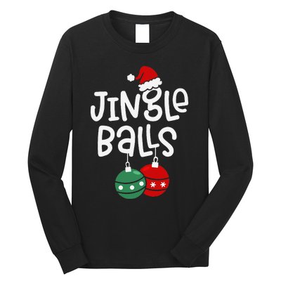 Jingle Balls Tinsel Tits Funny Matching Couple Chestnuts Long Sleeve Shirt