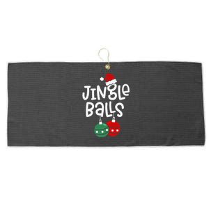 Jingle Balls Tinsel Tits Funny Matching Couple Chestnuts Large Microfiber Waffle Golf Towel