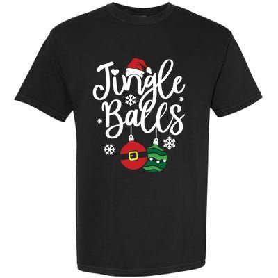 Jingle Balls Tinsel Tits Couples Christmas Matching Couple Garment-Dyed Heavyweight T-Shirt