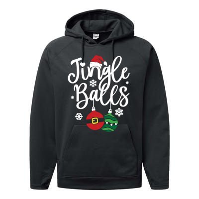 Jingle Balls Tinsel Tits Couples Christmas Matching Couple Performance Fleece Hoodie