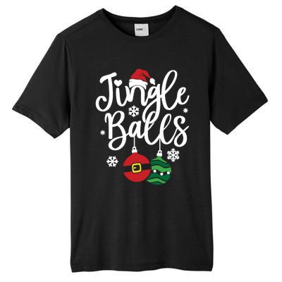 Jingle Balls Tinsel Tits Couples Christmas Matching Couple Tall Fusion ChromaSoft Performance T-Shirt