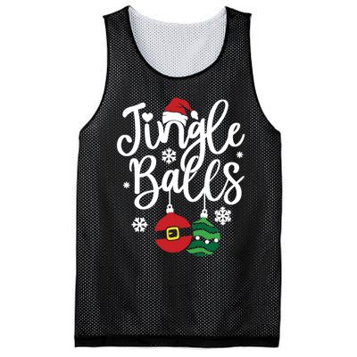 Jingle Balls Tinsel Tits Couples Christmas Matching Couple Mesh Reversible Basketball Jersey Tank