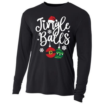 Jingle Balls Tinsel Tits Couples Christmas Matching Couple Cooling Performance Long Sleeve Crew