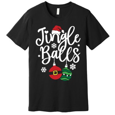 Jingle Balls Tinsel Tits Couples Christmas Matching Couple Premium T-Shirt