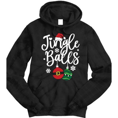 Jingle Balls Tinsel Tits Couples Christmas Matching Couple Tie Dye Hoodie