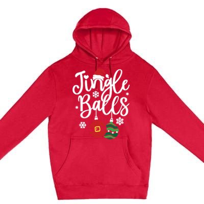 Jingle Balls Tinsel Tits Couples Christmas Matching Couple Premium Pullover Hoodie