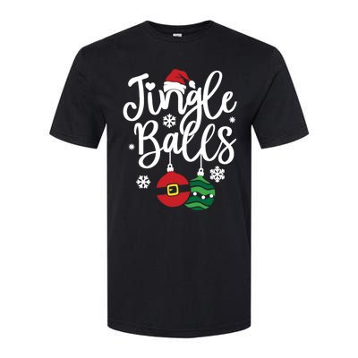 Jingle Balls Tinsel Tits Couples Christmas Matching Couple Softstyle CVC T-Shirt