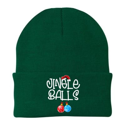 Jingle Balls Tinsel Tits Couple Funny Christmas Matching Knit Cap Winter Beanie