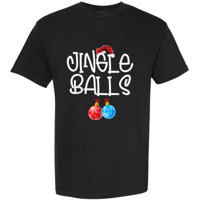 Jingle Balls Tinsel Tits Couple Funny Christmas Matching Garment-Dyed Heavyweight T-Shirt