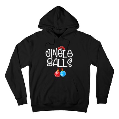 Jingle Balls Tinsel Tits Couple Funny Christmas Matching Hoodie