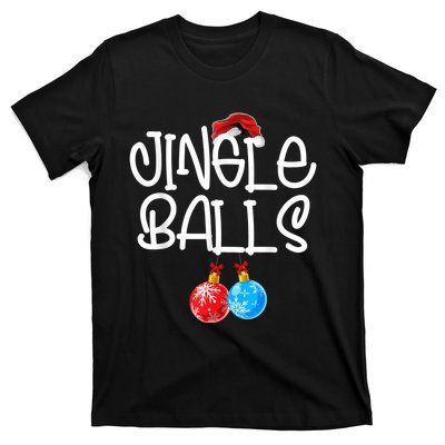 Jingle Balls Tinsel Tits Couple Funny Christmas Matching T-Shirt