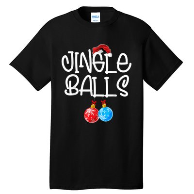 Jingle Balls Tinsel Tits Couple Funny Christmas Matching Tall T-Shirt