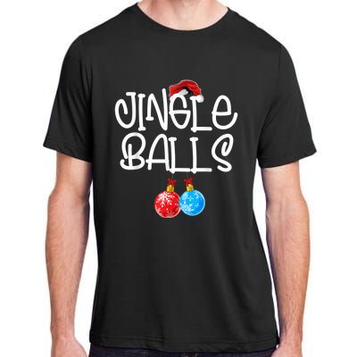 Jingle Balls Tinsel Tits Couple Funny Christmas Matching Adult ChromaSoft Performance T-Shirt