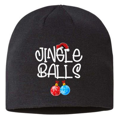 Jingle Balls Tinsel Tits Couple Funny Christmas Matching Sustainable Beanie