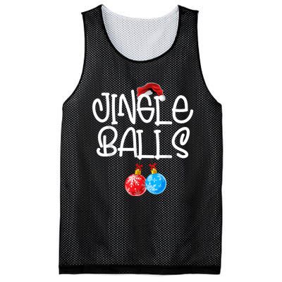 Jingle Balls Tinsel Tits Couple Funny Christmas Matching Mesh Reversible Basketball Jersey Tank