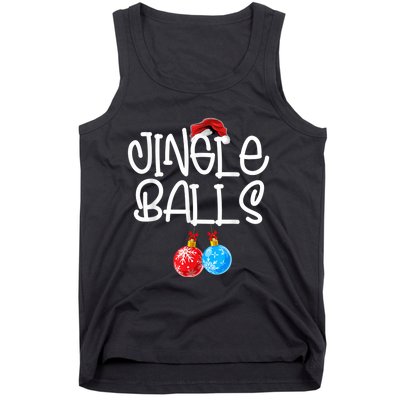 Jingle Balls Tinsel Tits Couple Funny Christmas Matching Tank Top