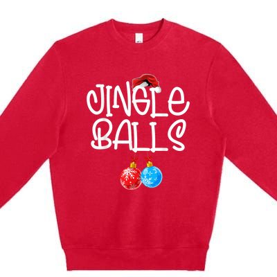 Jingle Balls Tinsel Tits Couple Funny Christmas Matching Premium Crewneck Sweatshirt