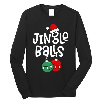 Jingle Balls Tinsel Tits Couple Christmas Couples Matching Long Sleeve Shirt