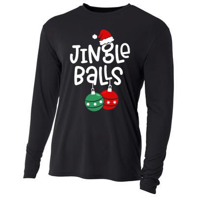 Jingle Balls Tinsel Tits Couple Christmas Couples Matching Cooling Performance Long Sleeve Crew