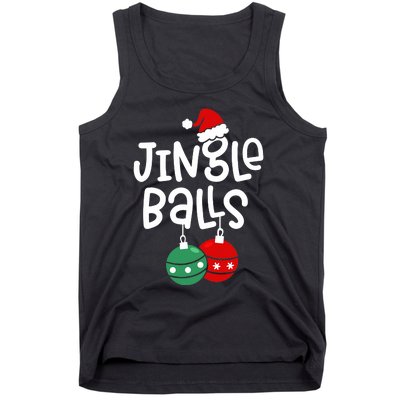 Jingle Balls Tinsel Tits Couple Christmas Couples Matching Tank Top