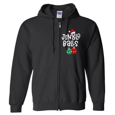 Jingle Balls Tinsel Tits Couple Christmas Couples Matching Full Zip Hoodie