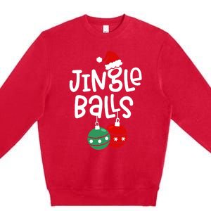 Jingle Balls Tinsel Tits Couple Christmas Couples Matching Premium Crewneck Sweatshirt