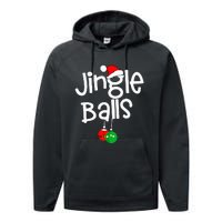 Jingle Balls Tinsel Tits Funny Couple Christmas Pajama Xmas Performance Fleece Hoodie