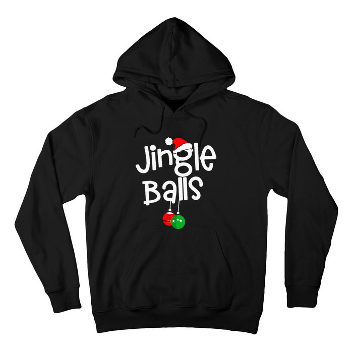 Jingle Balls Tinsel Tits Funny Couple Christmas Pajama Xmas Hoodie