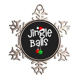 Jingle Balls Tinsel Tits Funny Couple Christmas Pajama Xmas Metallic Star Ornament