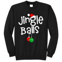 Jingle Balls Tinsel Tits Funny Couple Christmas Pajama Xmas Tall Sweatshirt