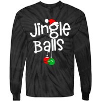 Jingle Balls Tinsel Tits Funny Couple Christmas Pajama Xmas Tie-Dye Long Sleeve Shirt