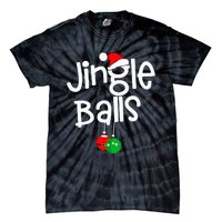 Jingle Balls Tinsel Tits Funny Couple Christmas Pajama Xmas Tie-Dye T-Shirt